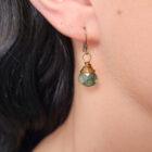 Wrapped Labradorite Stone Earrings - Image 2