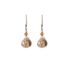 Brown Labradorite and Jade Earrings - Image 3