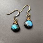 Wrapped Labradorite Stone Earrings - Image 3