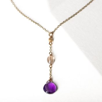 Niccolò Pasqualetti quartz-pendant String Necklace - Purple
