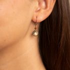 Brown Labradorite and Jade Earrings - Image 2