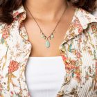 Amazonite and Moonstone Reflective Heavens Necklace - Image 2