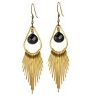Teardrop Fringe Earrings (Multiple Colors) - Image 4