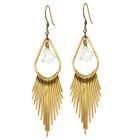 Teardrop Fringe Earrings (Multiple Colors) - Image 6