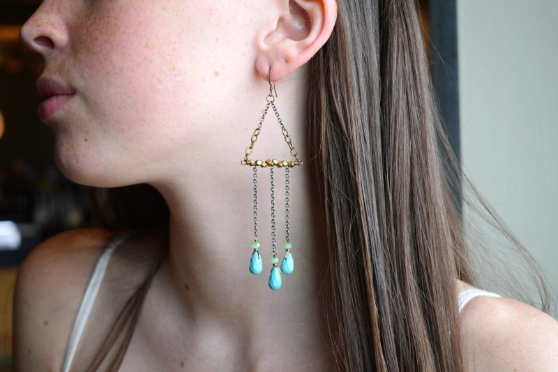 Boho Dreamcatcher Statement Earrings