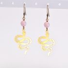 Serpent with Leaves and Moon Phases Earring - Image 2